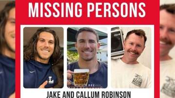 Perth brothers Jake and Callum Robinson, and their friend Jack Carter Rhoad, an American citizen, are believed missing in Mexico. Picture via Facebook