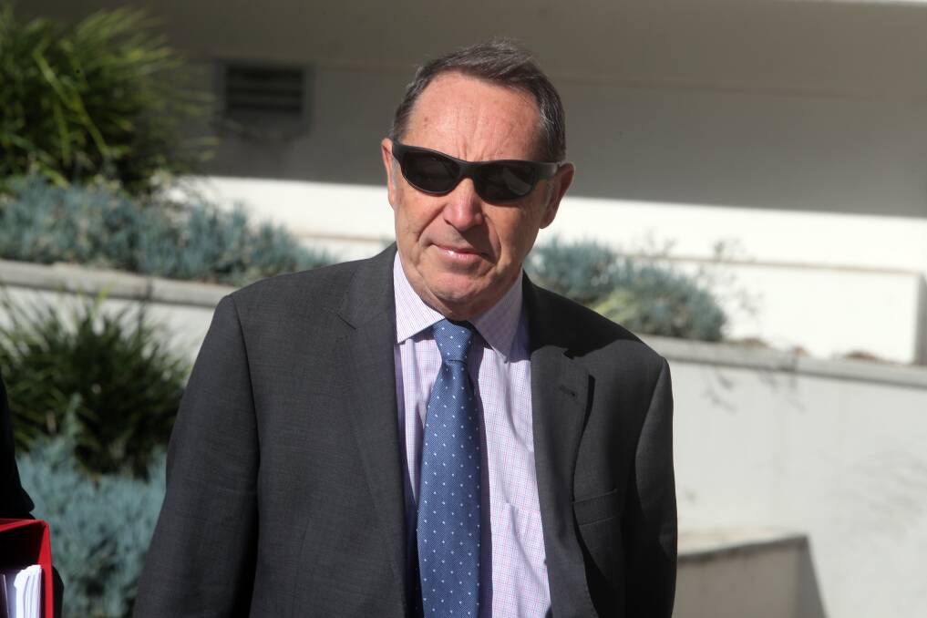 Nigel Duncan outside Wollongong courthouse in 2019. Picture by ACM