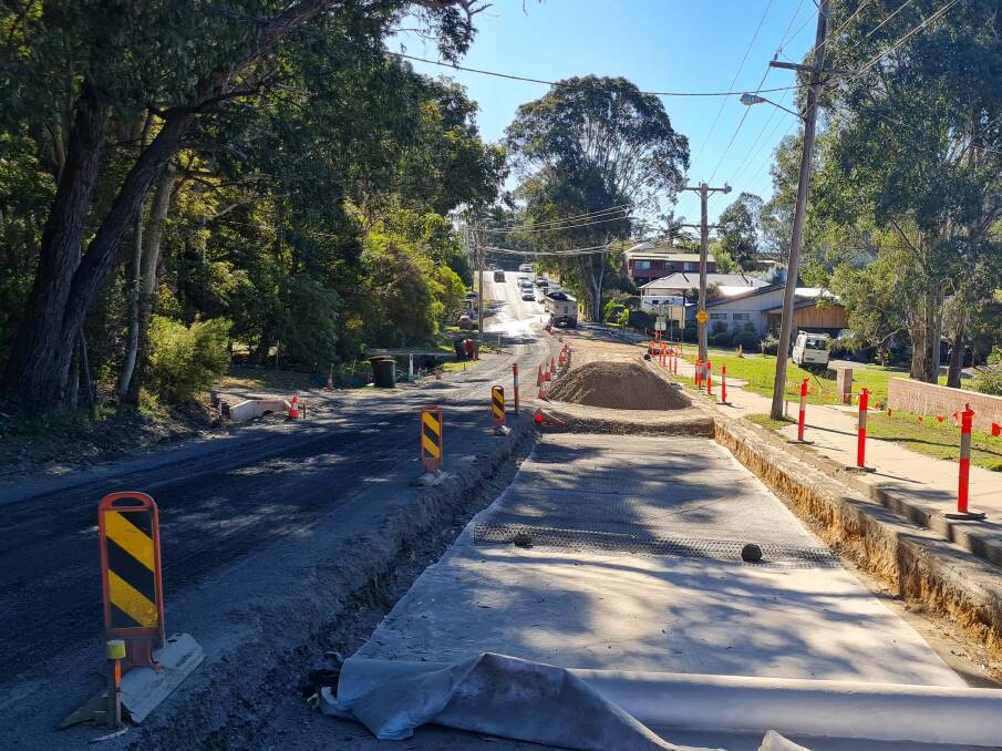 A full pavement rebuild of Murramarang Rd, Bawley Point, has been ongoing for much of the year. Council is sending in more workers to speed up the process. Picture supplied.