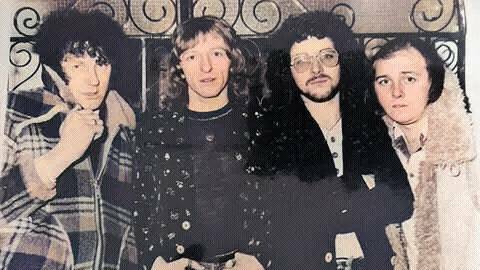 Colin Gibb (second from left) shortly after joining Black Lace. Picture Colin Gibb/Facebook