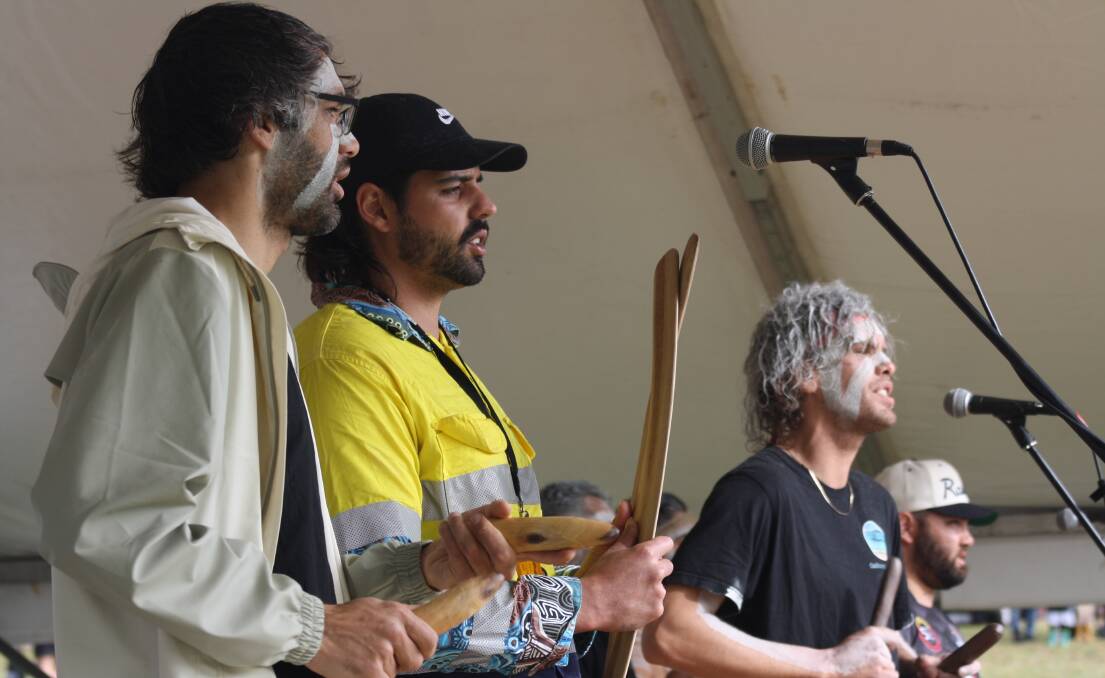 Gadhungal Marring members perform during last year's Shoalhaven NAIDOC Family Fun Day at the Nowra Showground. Picture by Glenn Ellard.