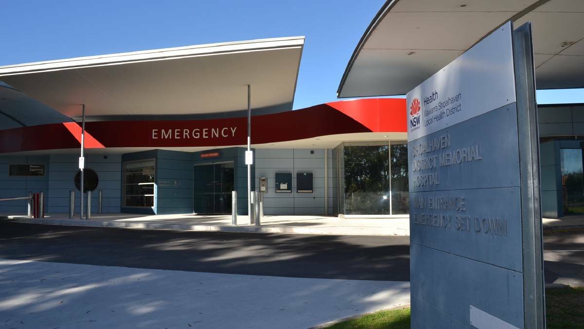 A record number of patients presented to Shoalhaven Hospital's emergency department during the first quarter of 2024. File photo.
