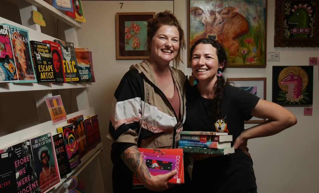 Betty Loves Books co-owners, Katie Bleus and Emily Devine. Picture by Simone De Peak