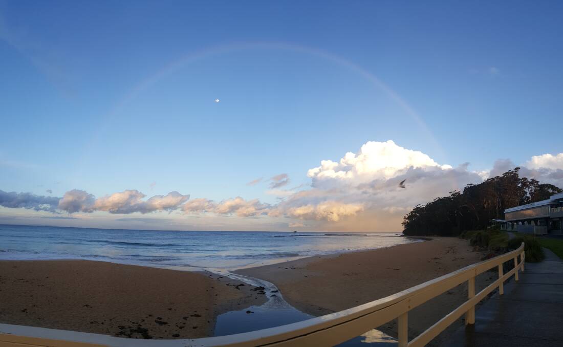 PIC OF THE WEEK: Kristy Boller captured this amazing shot of a Mollymook rainbow. Submit entries via email, Facebook or Instagram for your chance to be featured. 