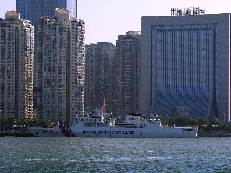 China's coast guard has begun regular patrols around the Taiwan-controlled Kinmen islands. (AP PHOTO)