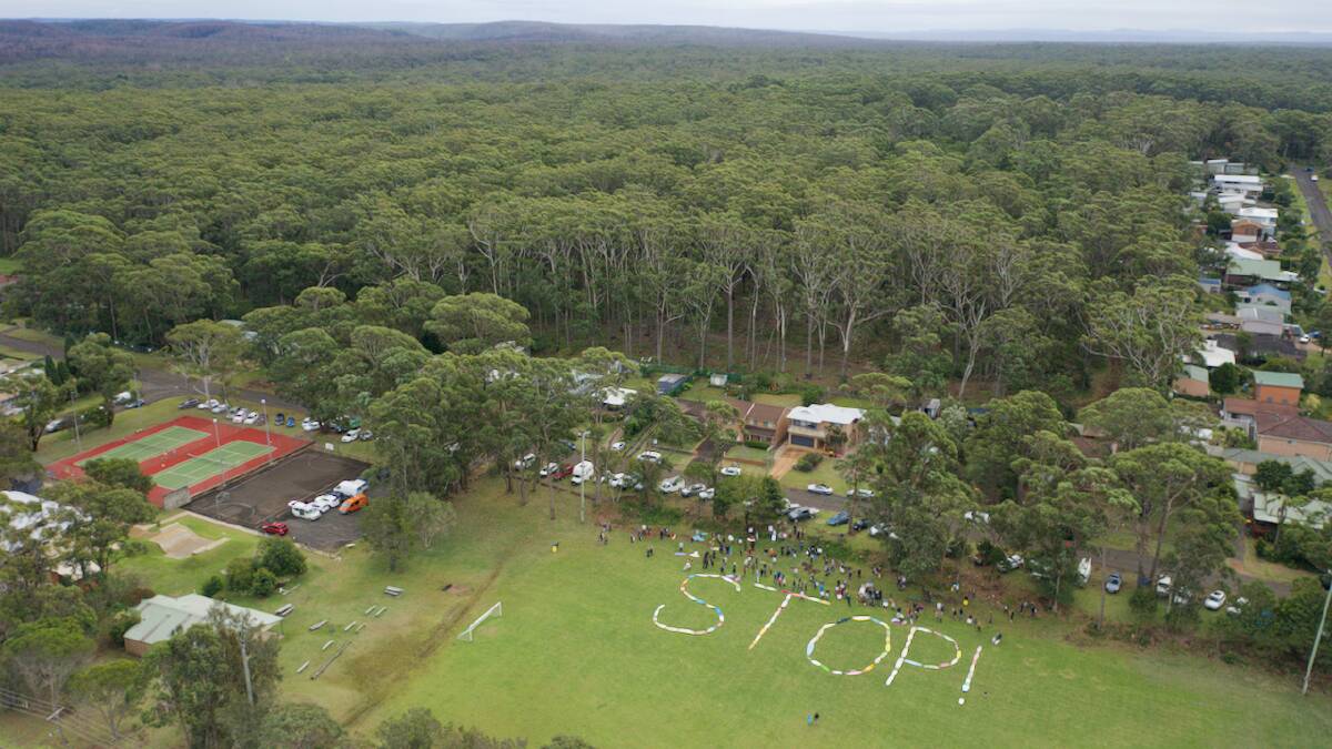 Members of the Manyana Matters Environmental Association have been working hard to save what they say is a vital piece of land. Picture supplied 