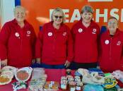 A break from the wet weather allowed the volunteers from the Milton Ulladulla and District Branch of the Australian Red Cross to get back to their fundraising activities. Picture supplied 