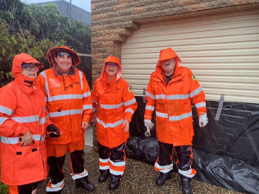 Volunteers from the Ulladulla SES, when it comes to the need to be prepared for the area's ongoing spate of heavy rainfall, don't care if they sound repetitive. Picture supplied 