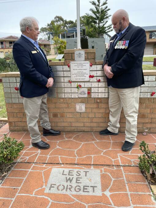 Secretary of the Milton Ulladulla RSL Sub Branch Allan Dangerfield and President of the Milton Ulladulla RSL Sub Branch Sean Phillips say everyone is invited to their group's Middle East Ceremony,