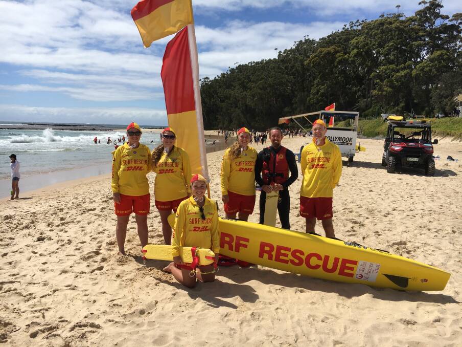 Volunteers from the Mollymook Surf Lifesaving Club are here to keep us safe and want you to swim between the flags. Picture supplied 