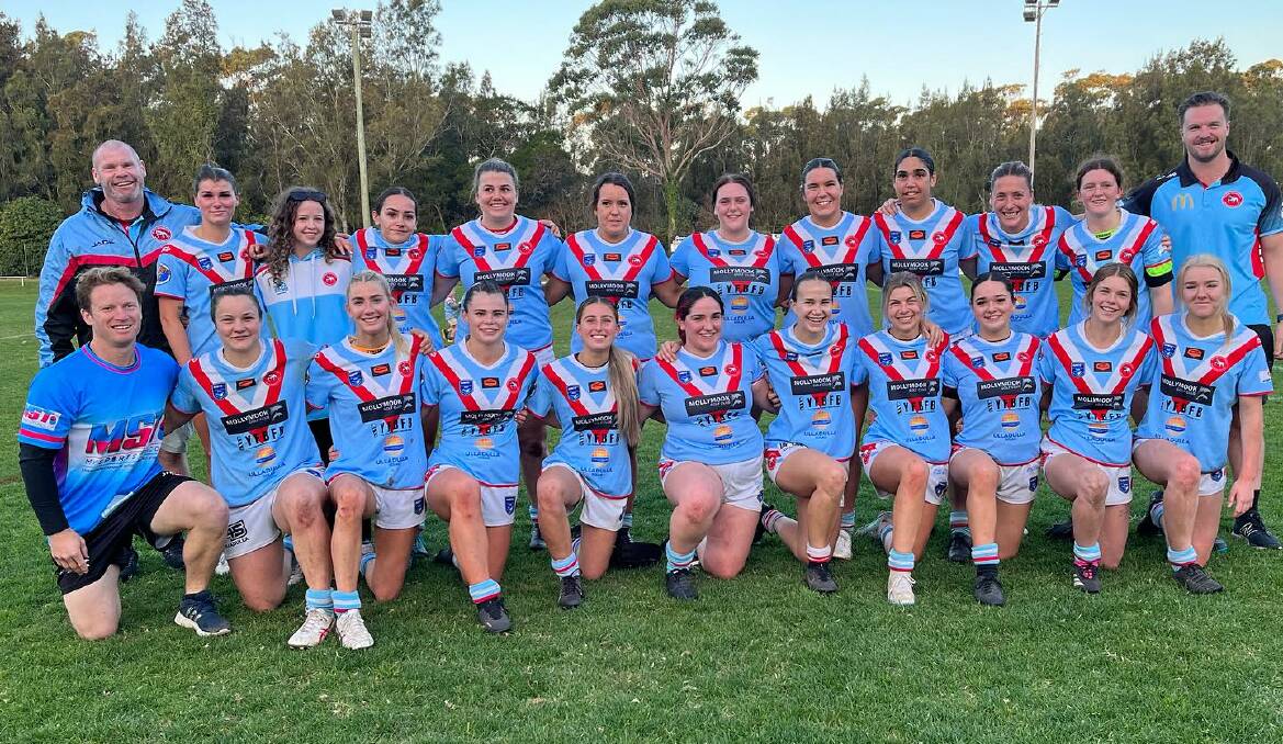 Milton Ulladulla Bulldogs' open women's tackle team to play in qualifying final. Picture supplied